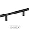 Elements 96 mm Center-to-Center Matte Black Naples Cabinet Bar Pull,  156MB-10 - alternate 1